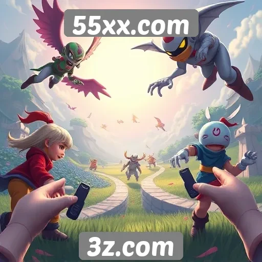 Desempenho de jogos mobile no 55xx.com