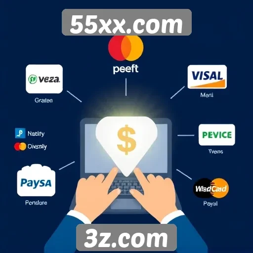 Exploração das opções de pagamento no 55xx.com